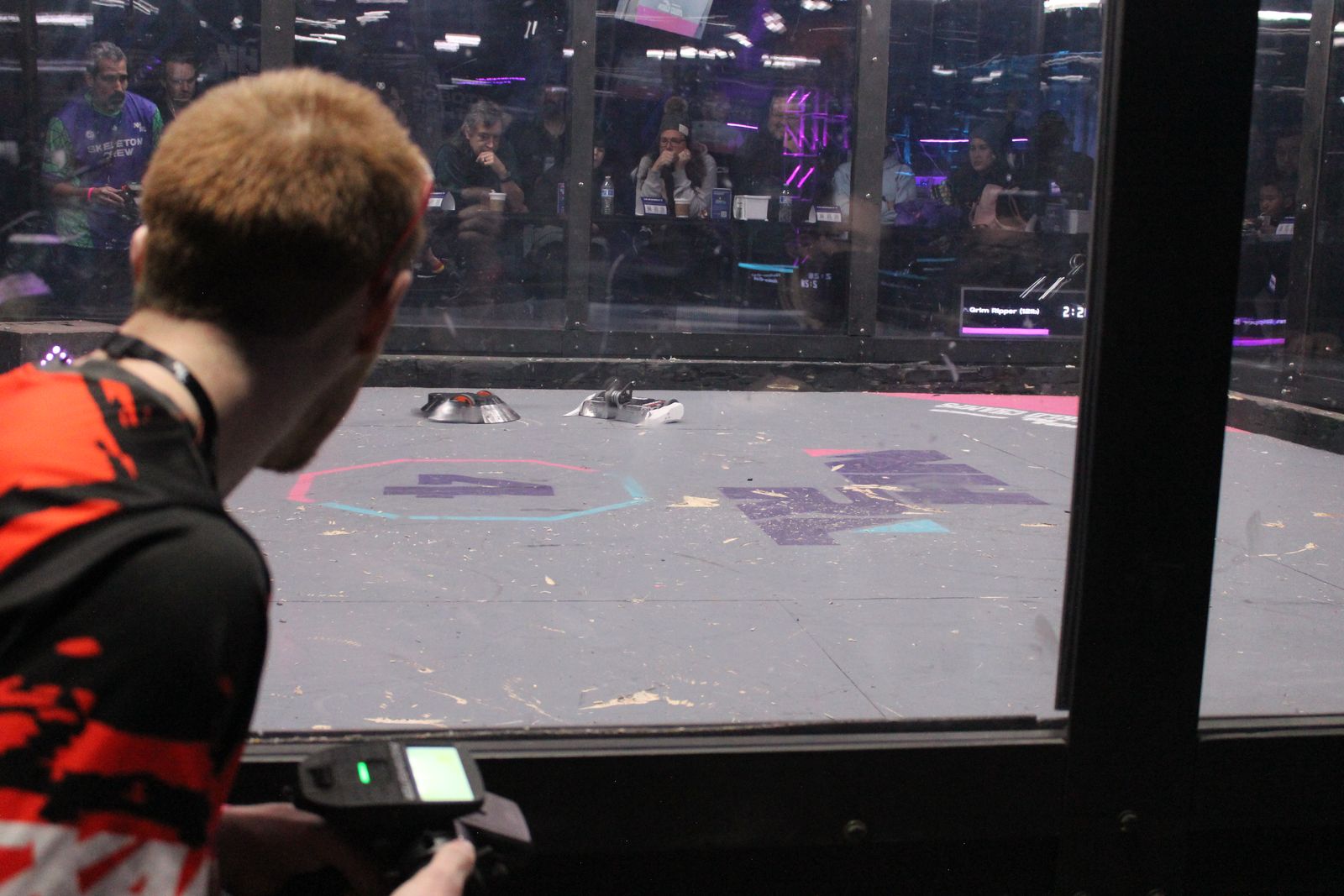 A UCCR driver at the arena during a match