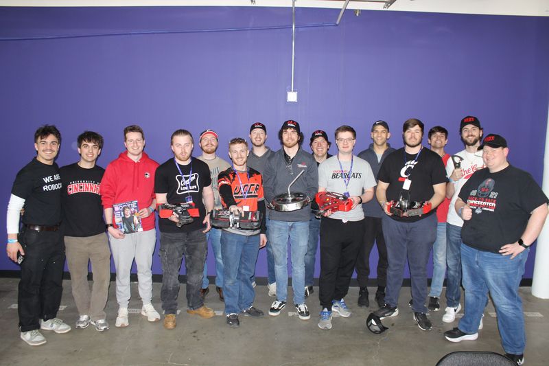 The UCCR team together with their robots